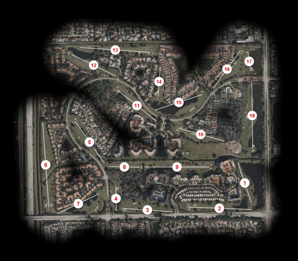 Boca Pointe Country Club course overview