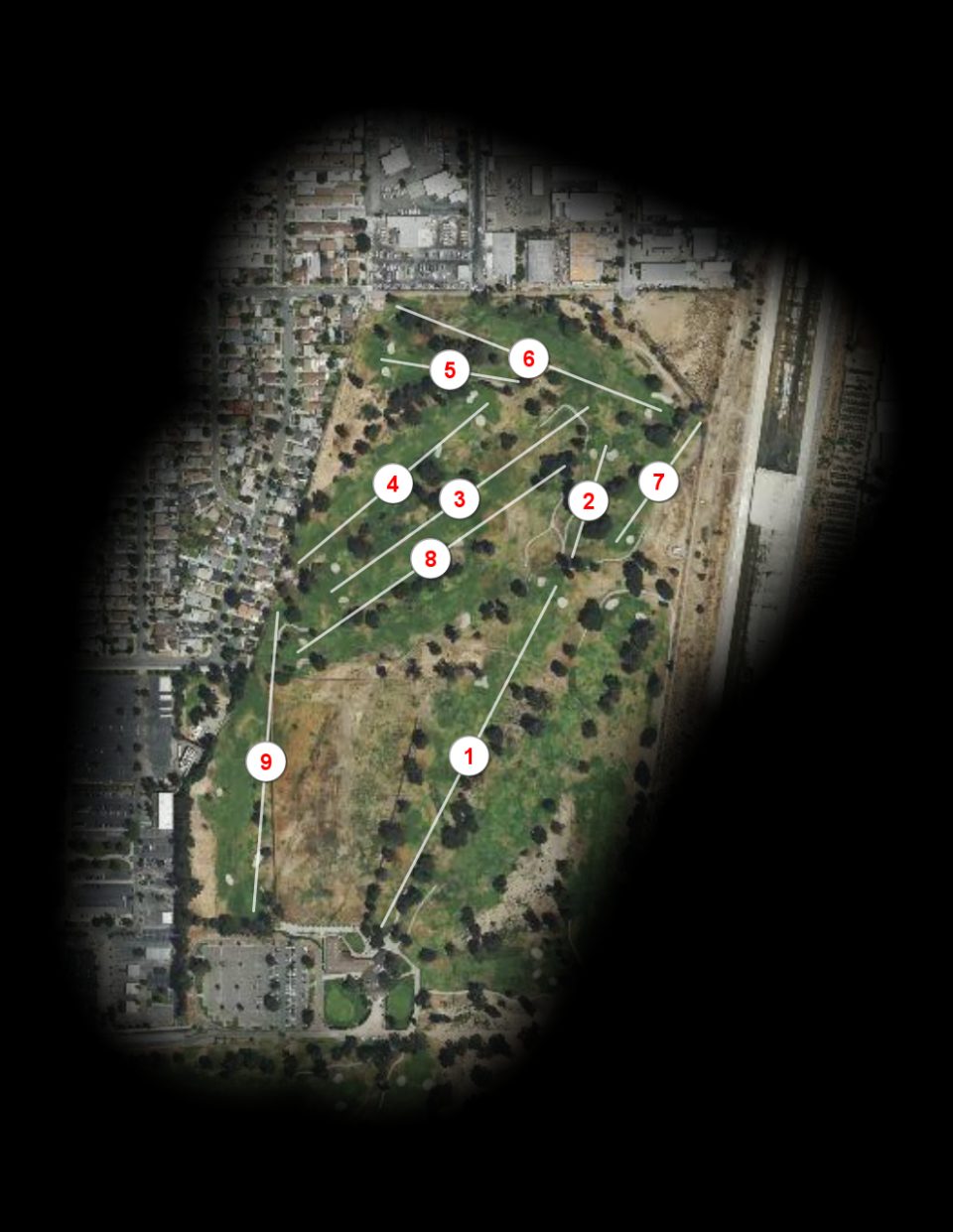 Mountain nine at Whittier Narrows Golf Course