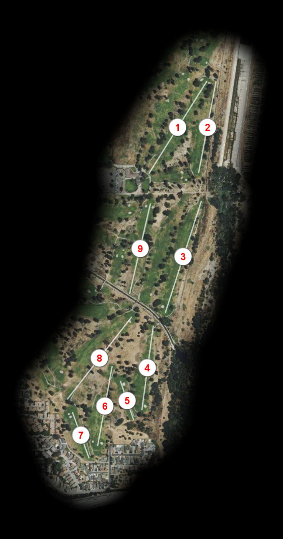 River nine at Whittier Narrows Golf Course