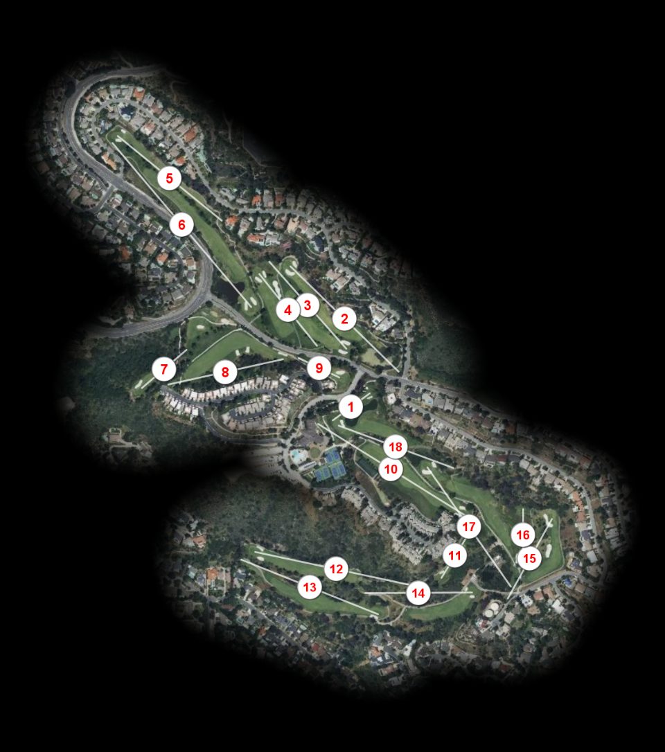 La Canada Flintridge Country Club course overview