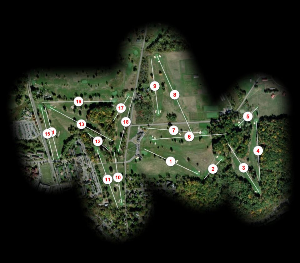 RTJ Robert Trent Jones Golf Club at Cornell Univer course overview