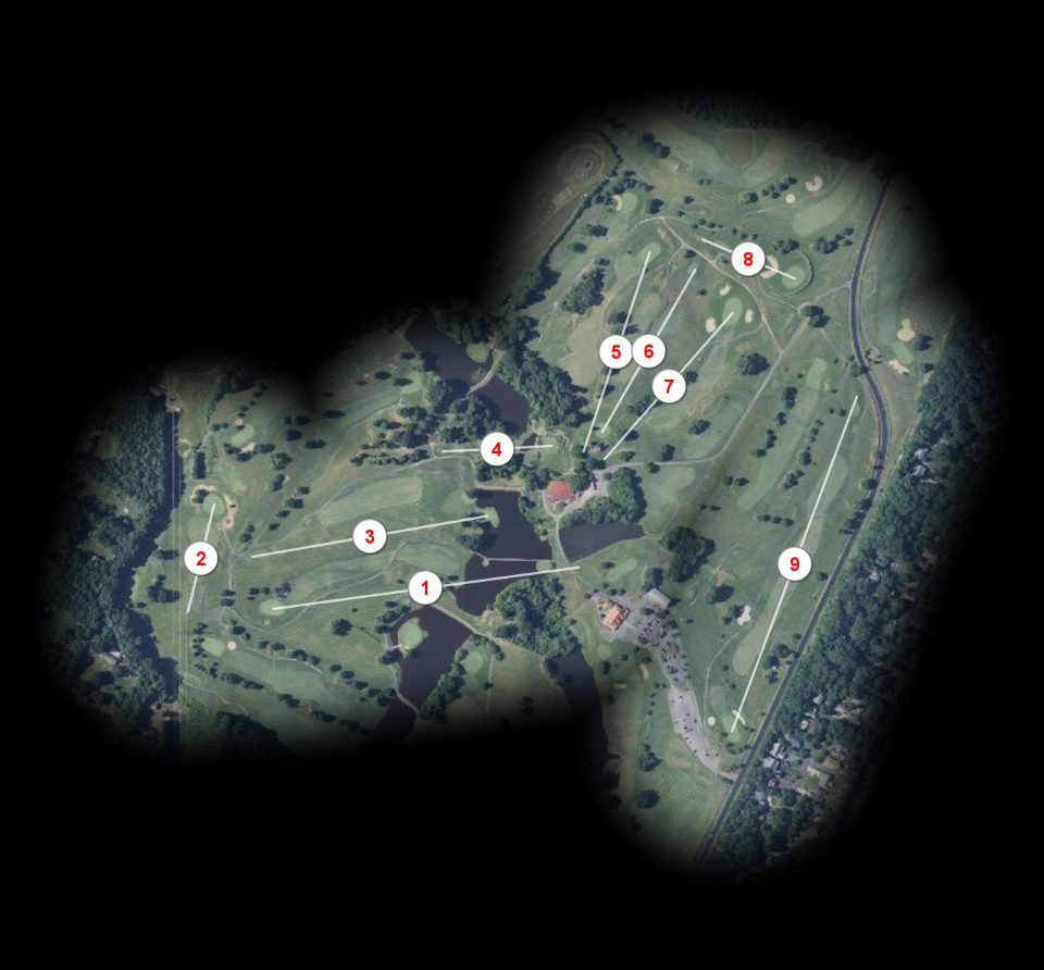 Waterfall nine at Meadows Farms Golf Course