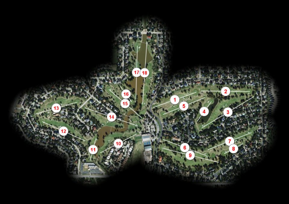 Abilene Country Club South course overview