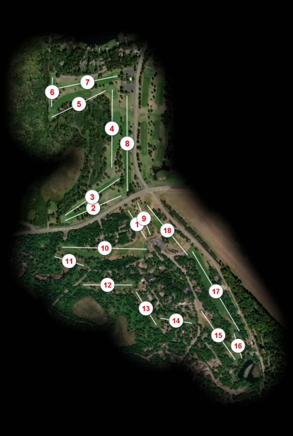 Maddens on Gull Lake Pine Beach West course overview