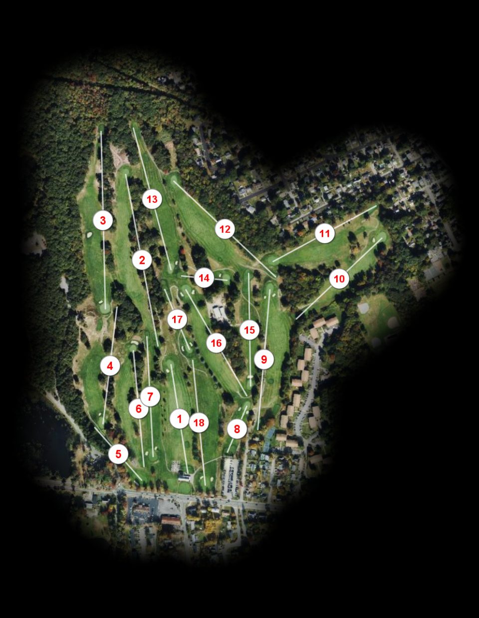 D W Field Golf Course course overview
