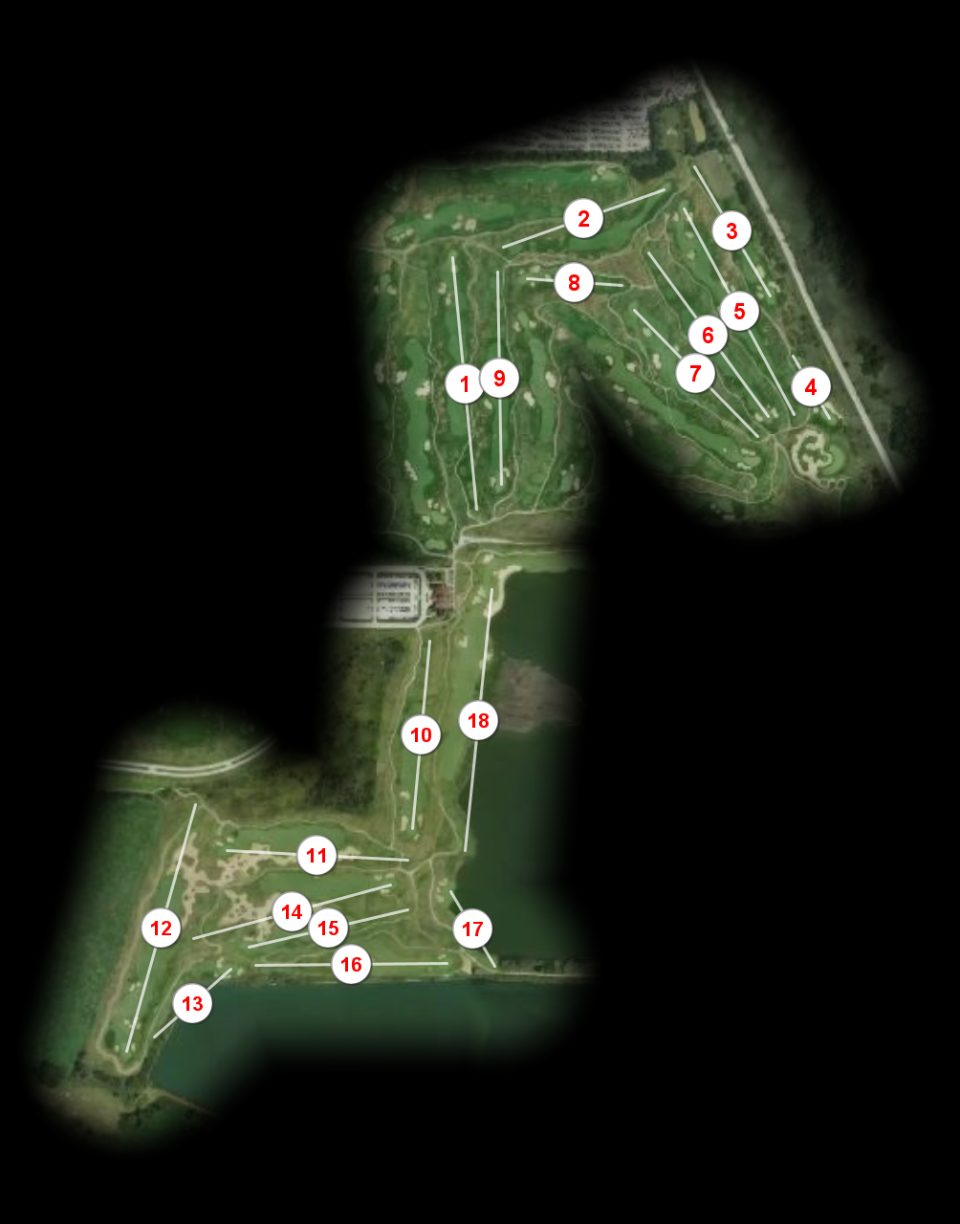 Harborside International Golf Club Starboard course overview