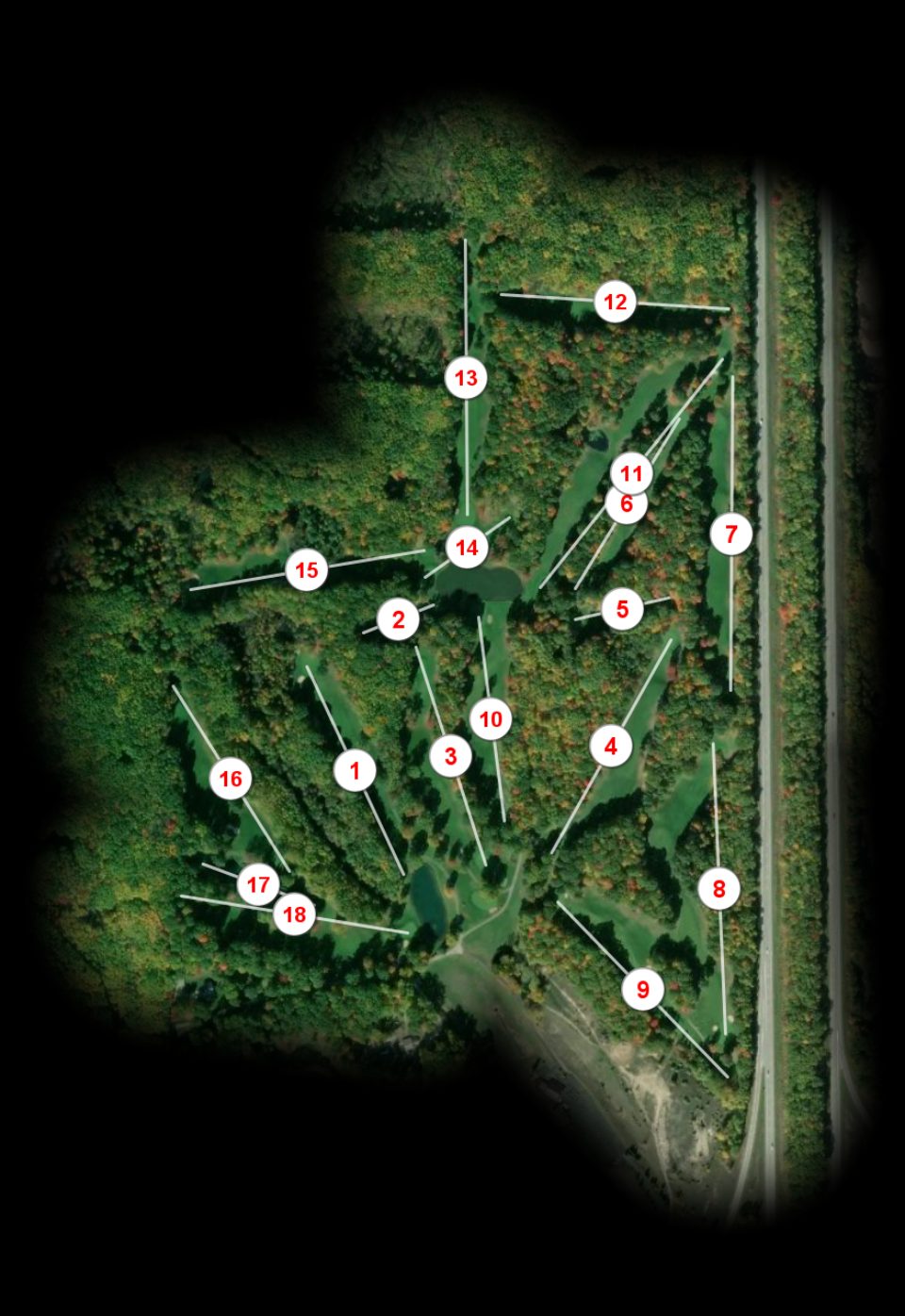 Snow Snake Ski & Golf course overview