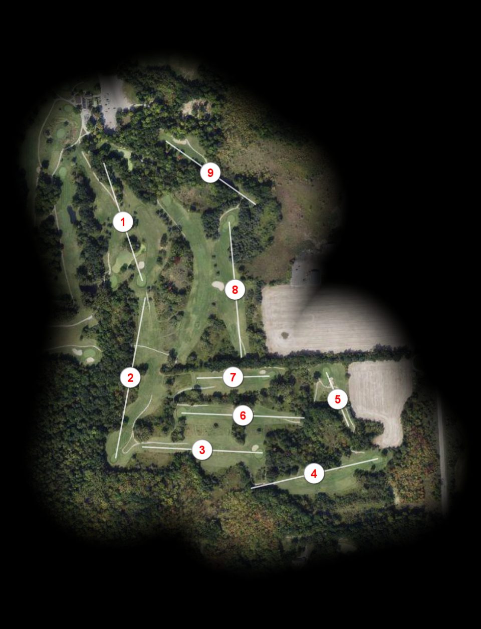 White nine at Hartland Glen Golf Course