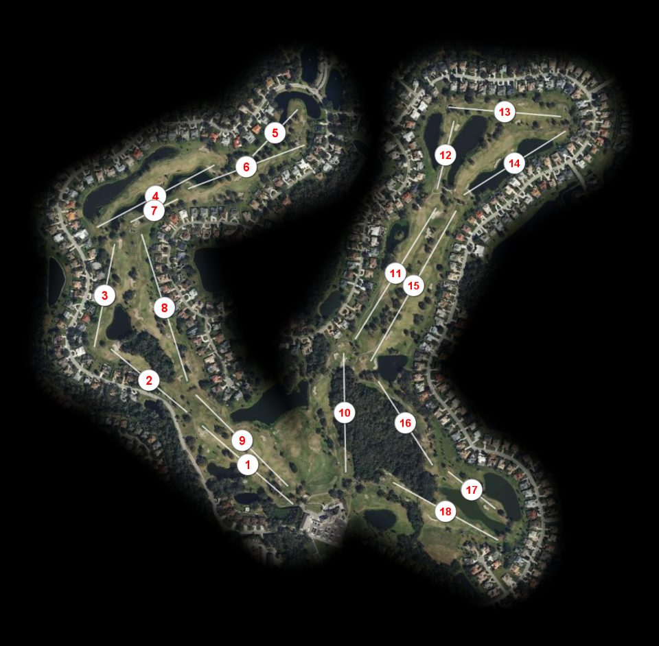 River Wilderness Country Club course overview