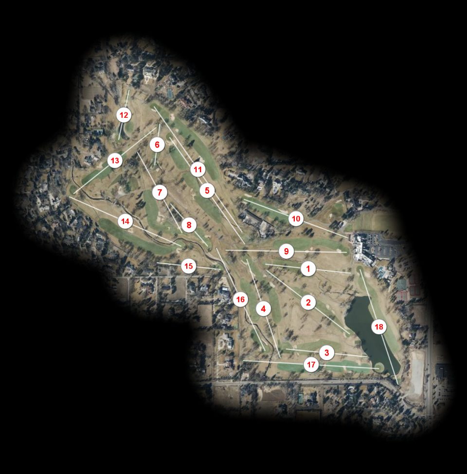 Cherry Hills Country Club Eighteen course overview