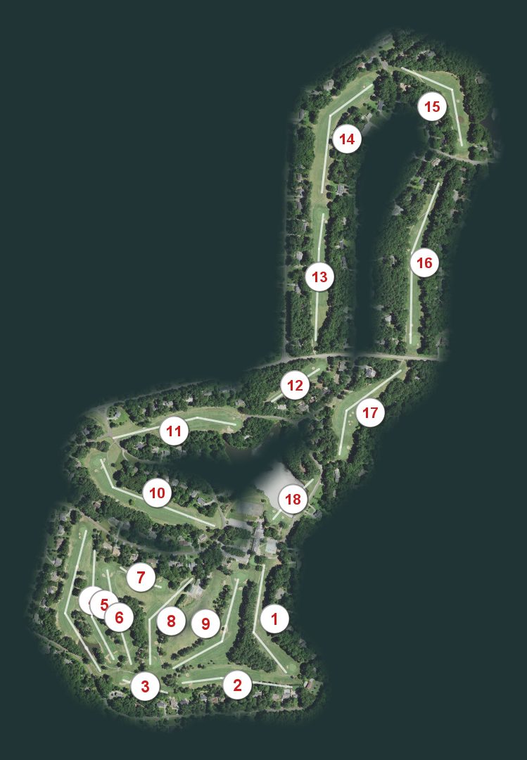 Umstead Pines Golf & Swim Club course map