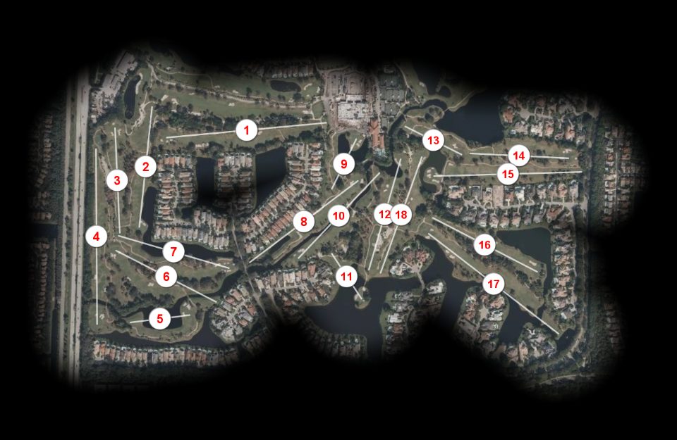 Frenchmans Creek Country Club South course overview