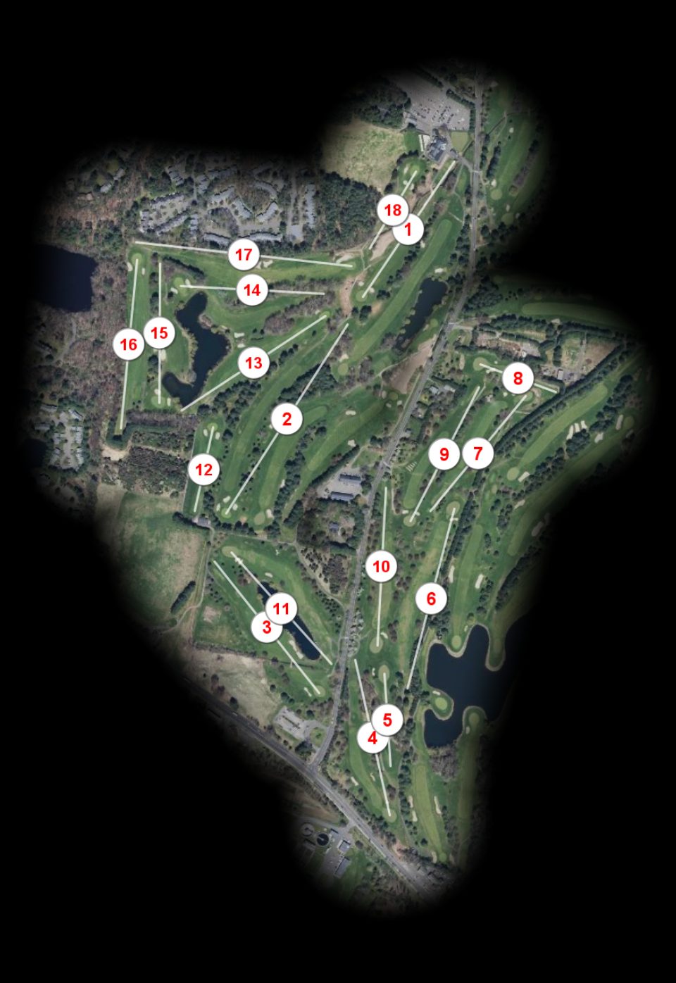 Tunxis Plantation Country Club Green course overview