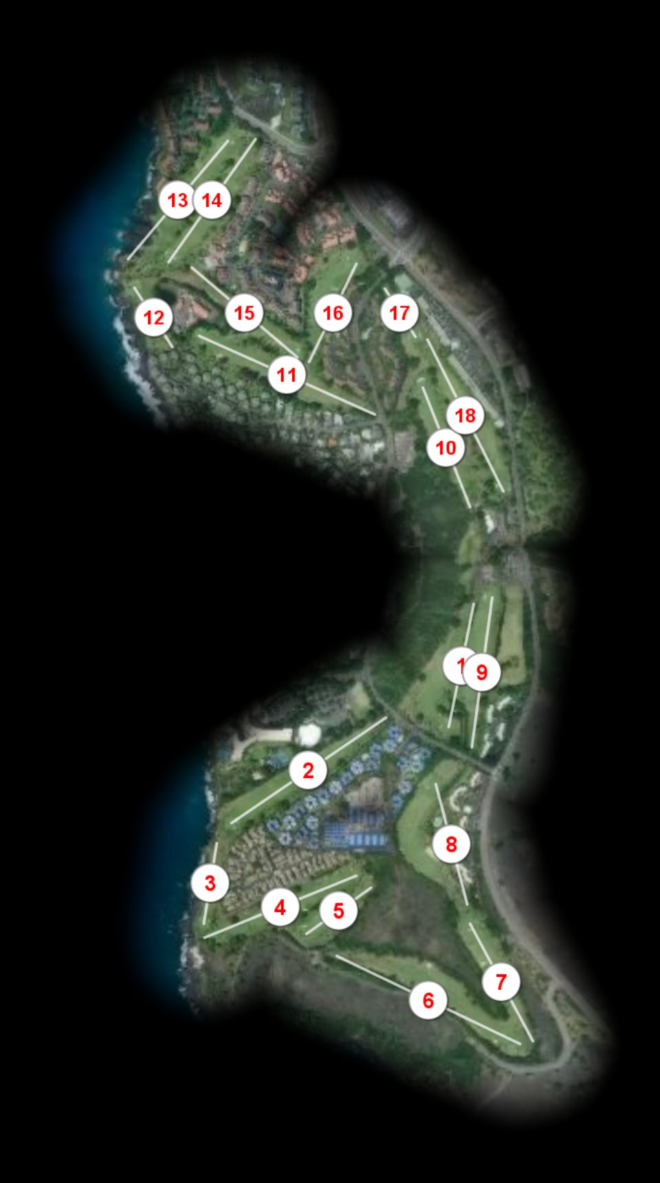 Kona Country Club course overview