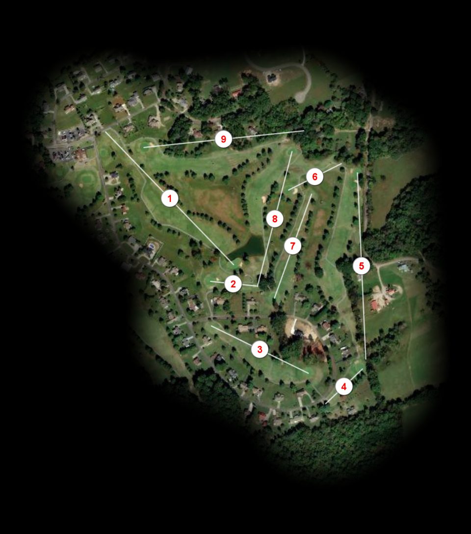 Red nine at Dandridge Golf & Country Club