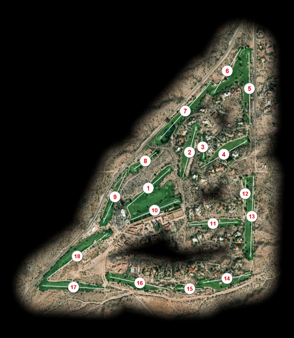 Rancho de Los Caballeros Golf Club course overview