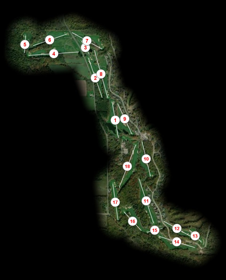 Peek'n Peak Golf Course Upper course overview