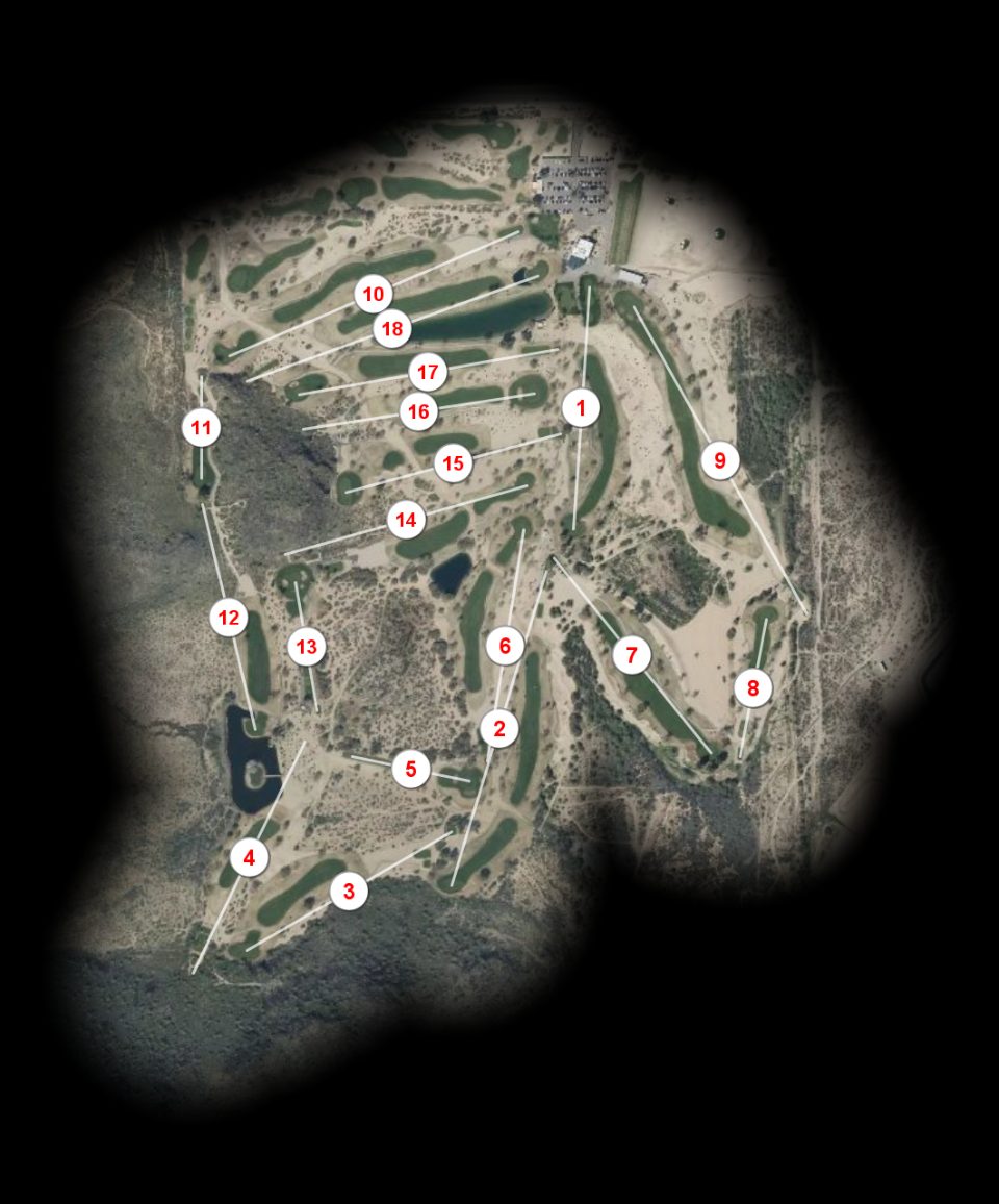 The 500 Golf Club at Adobe Dam Regional Park course overview