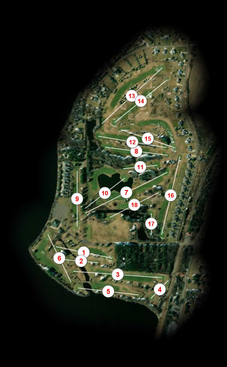 Lake Wissota Golf course overview