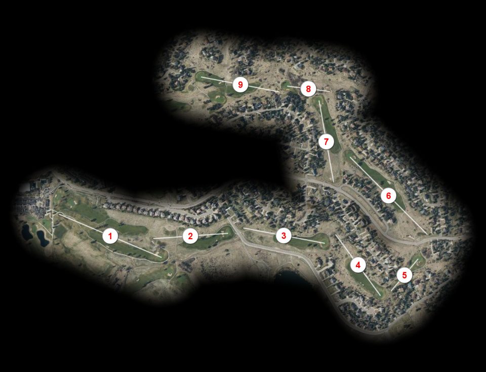 Lake nine at The Pinery Country Club