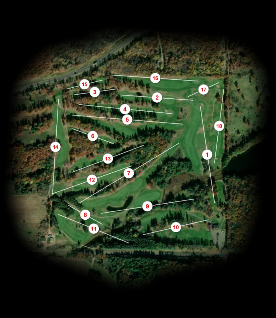 Siren National Golf Club Siren Glen course overview