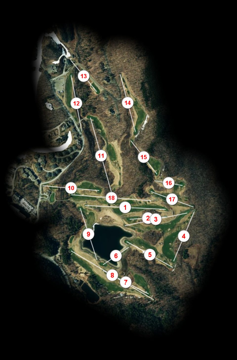 The Mountain Course at Spruce Peak course overview