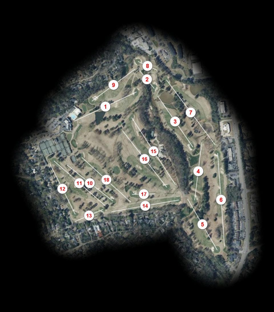 Greenville Country Club Riverside course overview