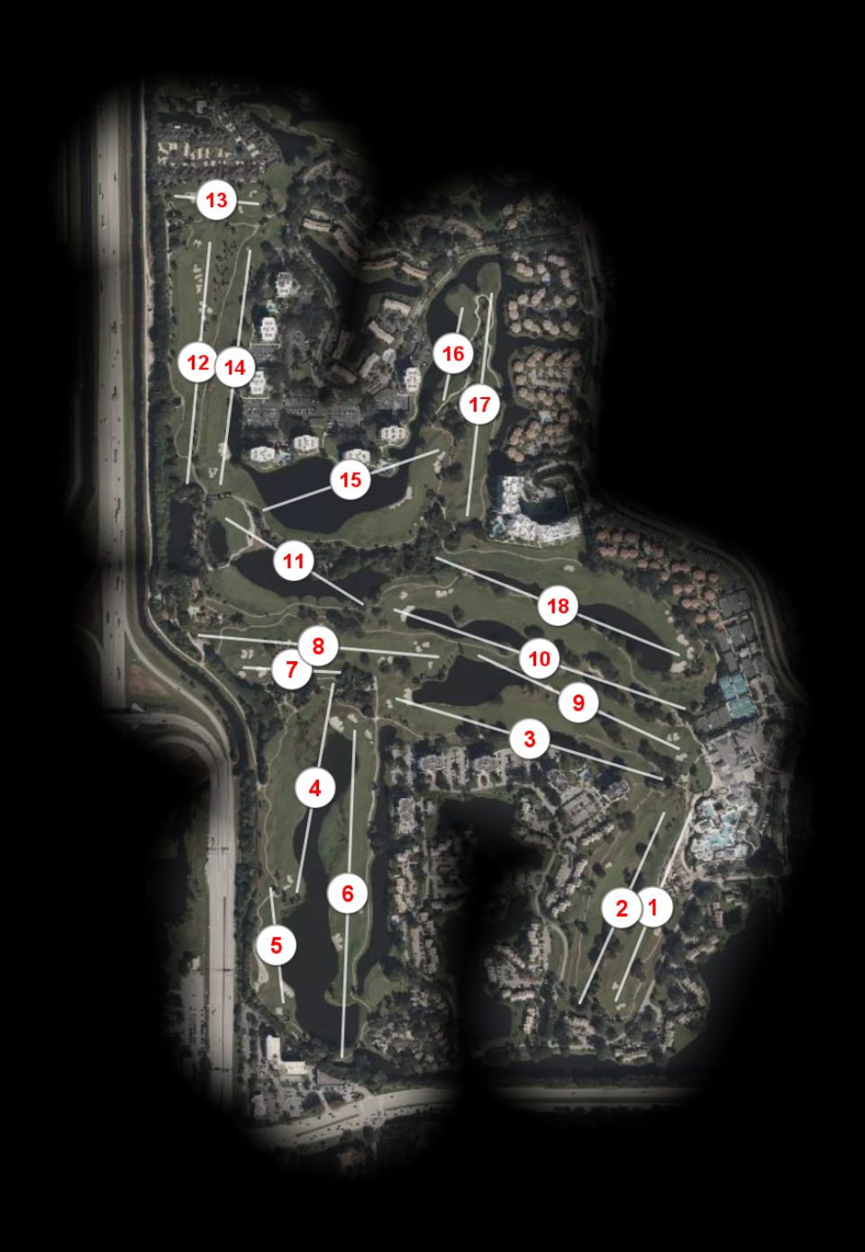 Boca West Country Club Palmer I course overview