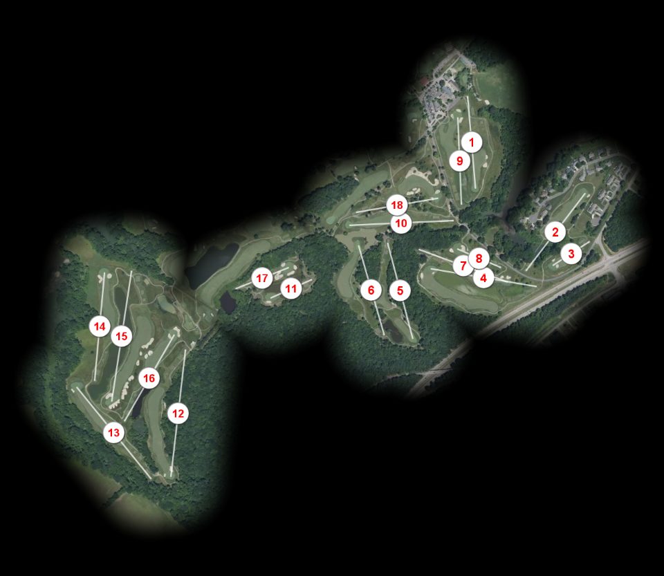 Queenstown Harbor Golf Links Lakes course overview