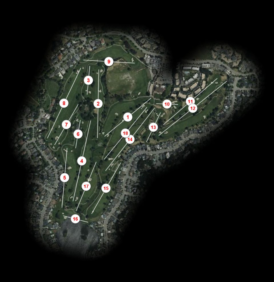 Peacock Gap Country Club course overview