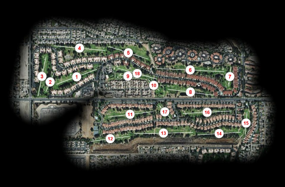 Upland country club course overview
