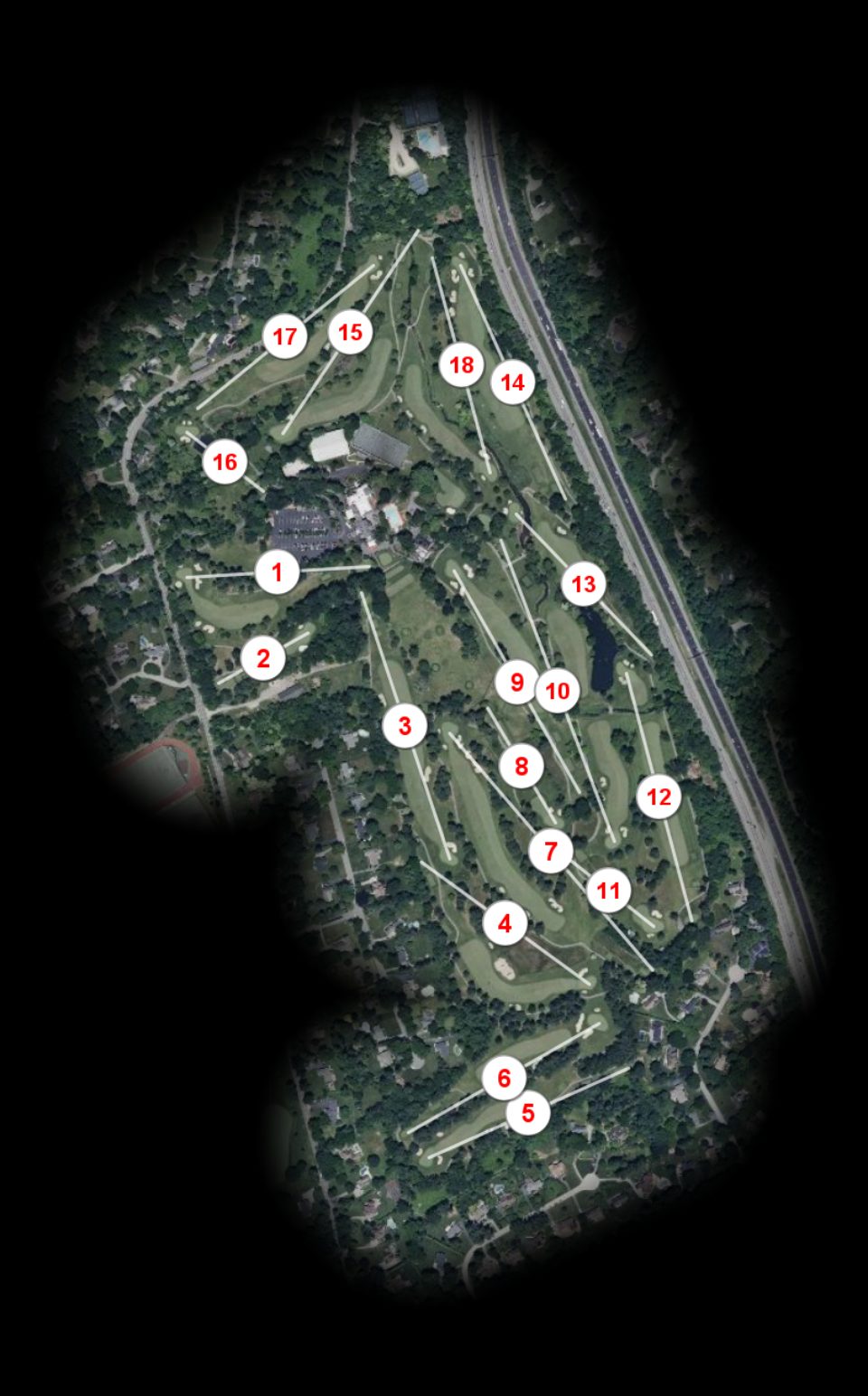 Radnor Valley Country Club course overview