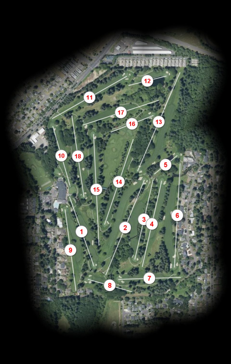 Royal Oaks Country Club course overview