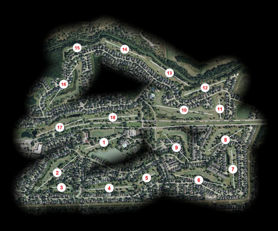 Pearland Golf Club at Country Place course overview