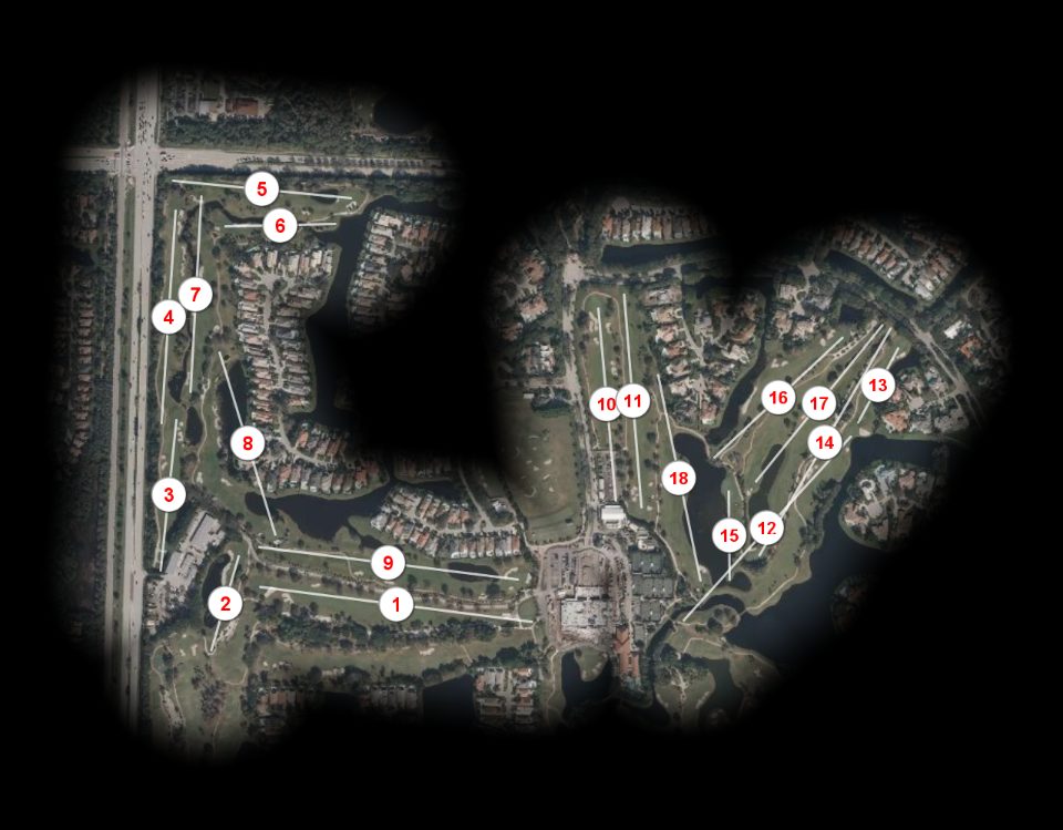 Frenchmans Creek Country Club North course overview