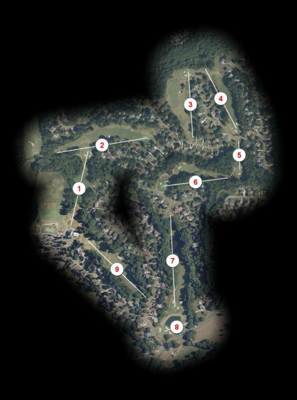 Red nine at Golf Club at Bradshaw Farm