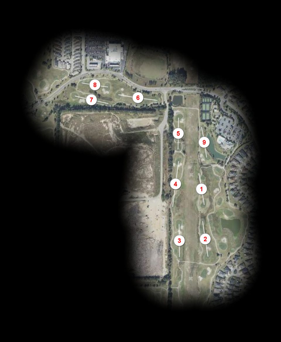 Escambia 9 Huller course overview