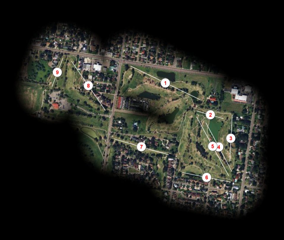 Middle nine at Shary Municipal Golf Course