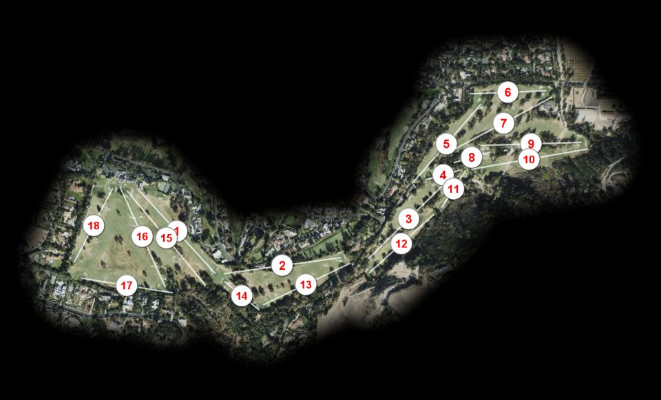Valley Club of Montecito Valley of Montecito course overview