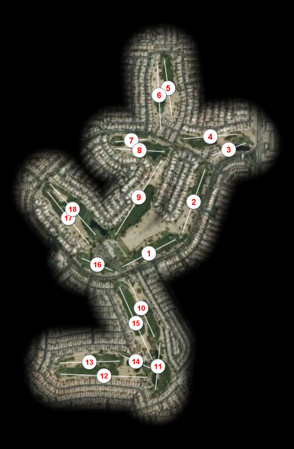 Rhodes Ranch Country Club course overview