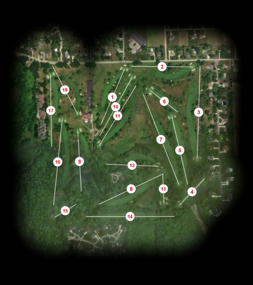 Tecumseh Country Club Hantz course overview