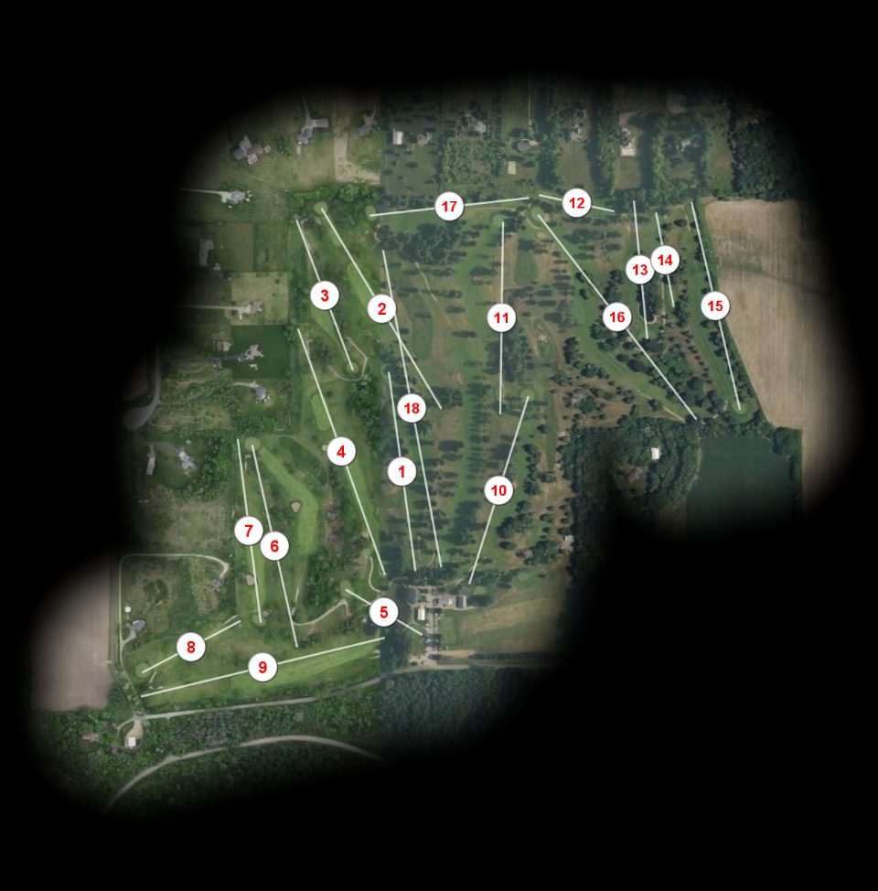 Clifton Hollow Golf Club Eighteen Hole course overview