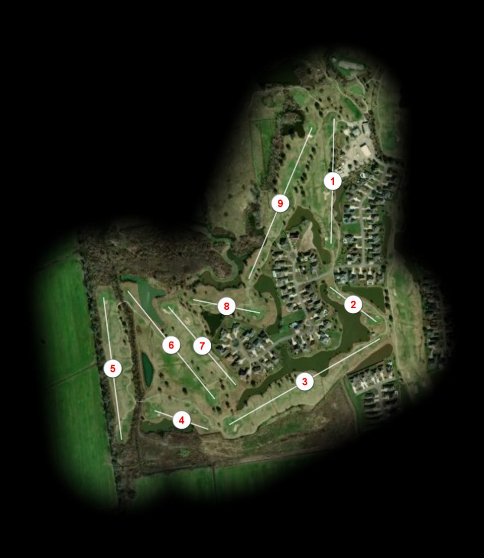 Pelican Point Golf & Country Club lake course overview