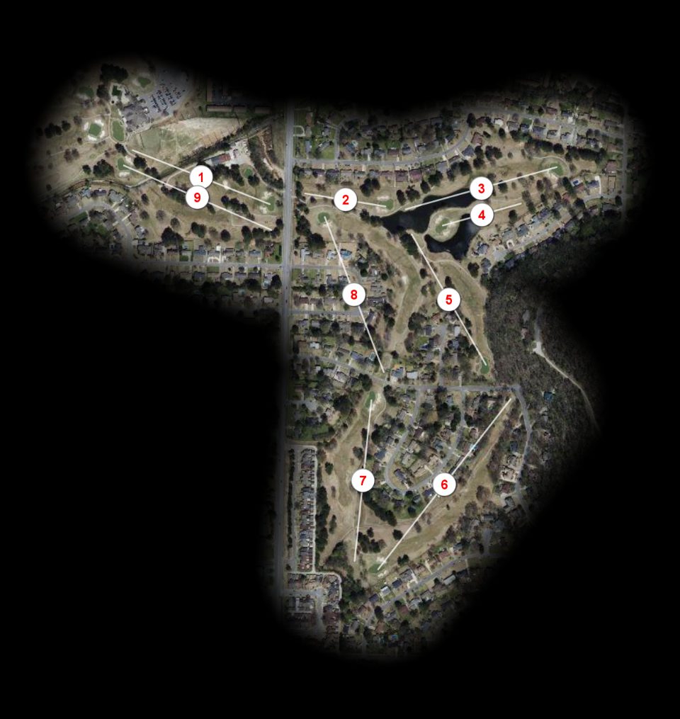 Hill nine at Valley Hill Country Club