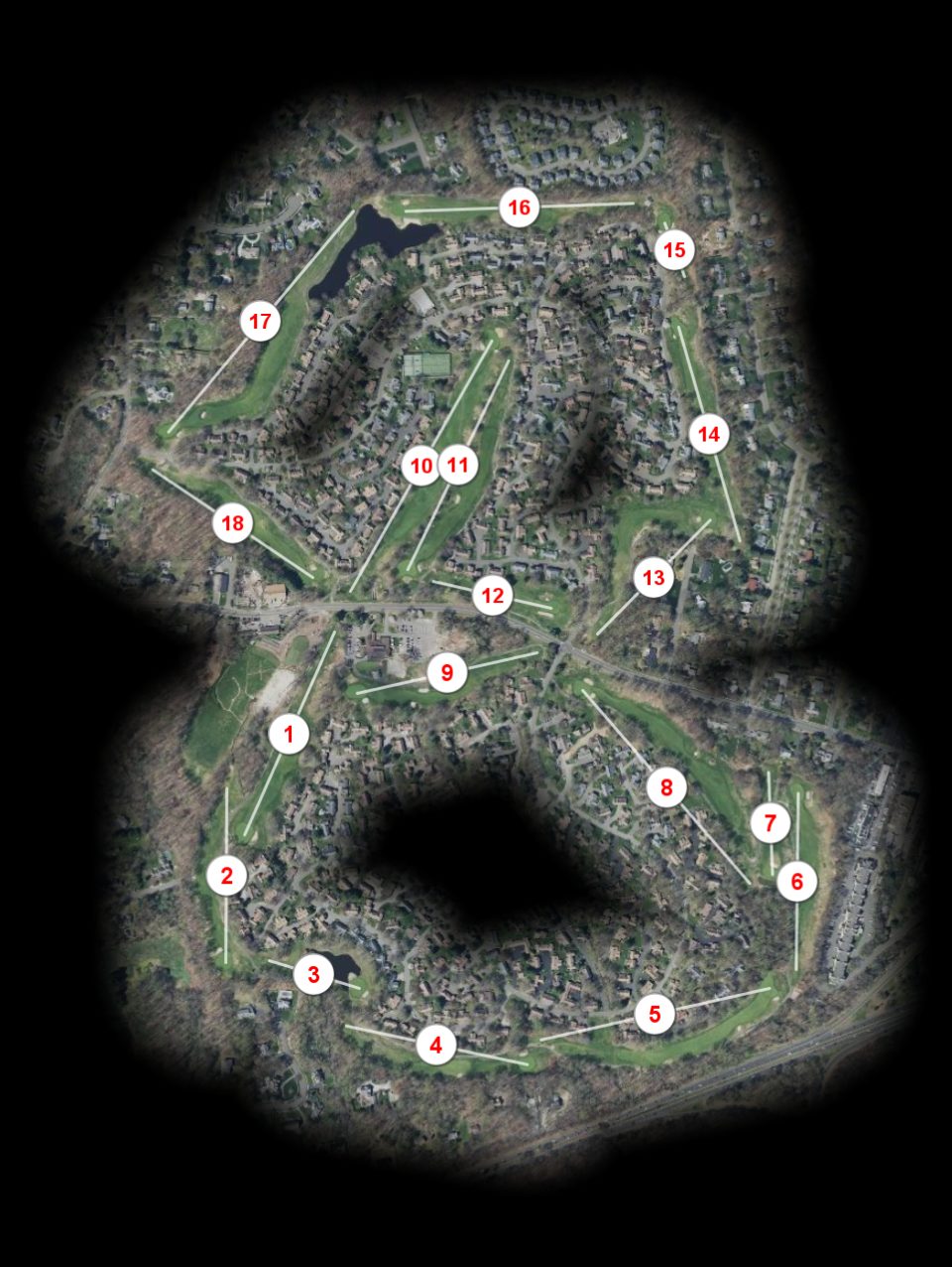 Oronoque Village Country Club course overview