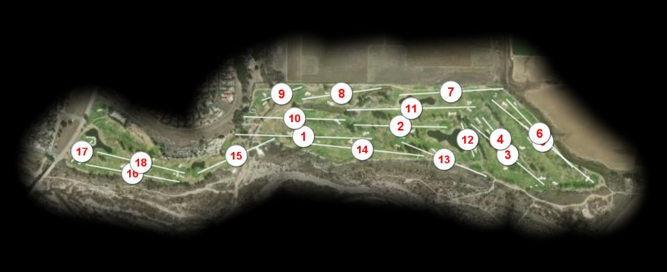 River Course At Alisal River Court at Alisal course overview