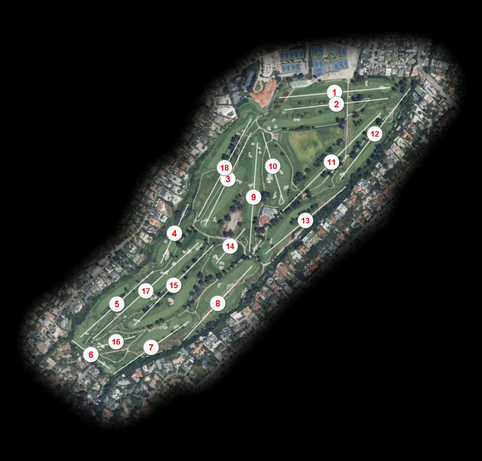 Riviera Country Club course overview