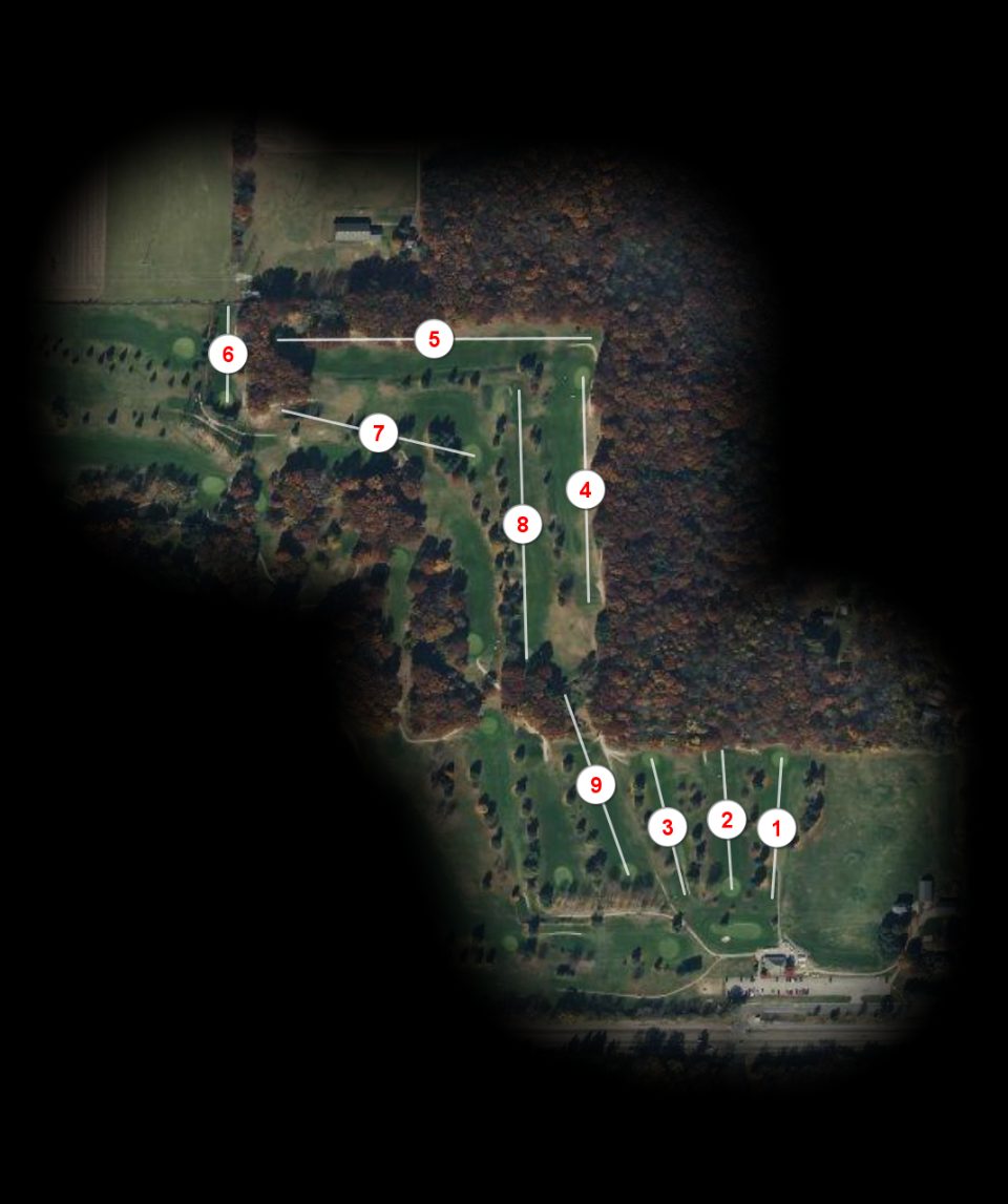 Blue nine at Hickory Ridge Golf Club
