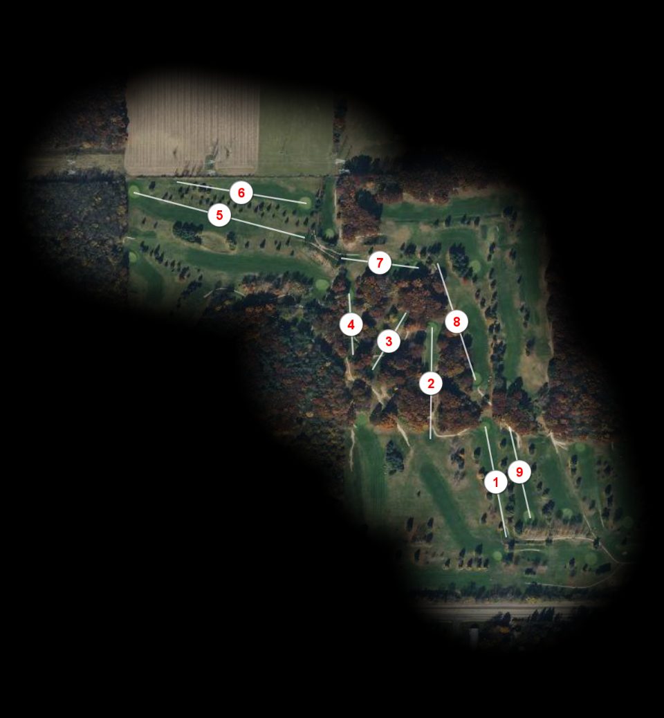 White nine at Hickory Ridge Golf Club