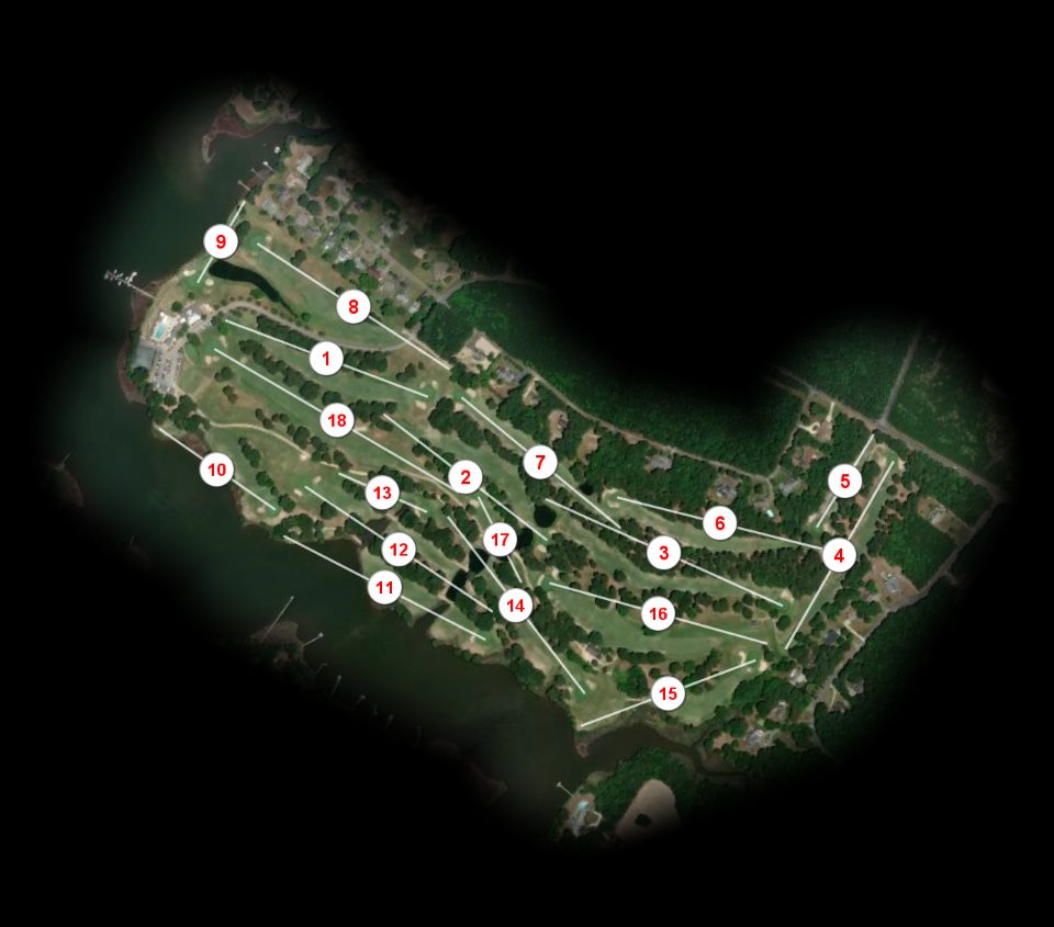 Eastern Shore Yacht and Country Club course overview